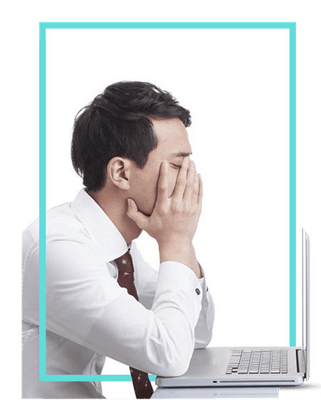 Stressed business person