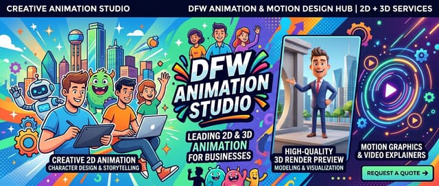 2D and 3D Animation Services for DFW Businesses