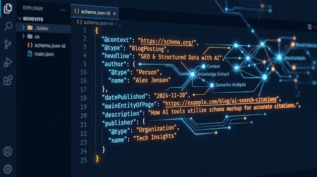 Schema Markup for AI Search: The 5 Snippets That Get You Cited by ChatGPT, Gemini, and Perplexity